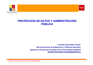 PROTECCION DE DATOS Y ADMINISTRACIÓN PÚBLICA