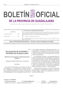 num. 35 viernes 21 marzo 2014 - Boletín Oficial de Guadalajara