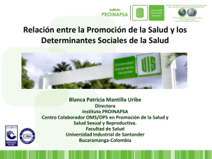 La Promoción de la Salud - Facultad de Salud / Universidad del Valle