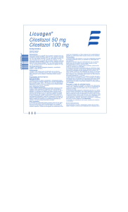 Licuagen® Cilostazol 50 mg Cilostazol 100 mg