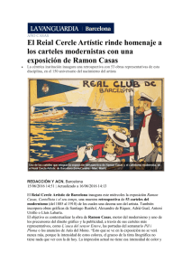 El Reial Cercle Artístic rinde homenaje a los carteles modernistas