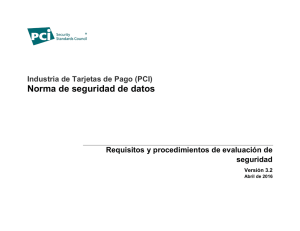 Norma de seguridad de datos - PCI Security Standards Council