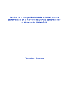 Análisis de competitividad de la actividad porcina costarricense, en