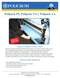 Polipack PS, Polipack NA y Polipack AA