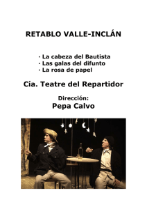 RETABLO VALLE-INCLÁN Cía. Teatre del Repartidor