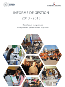 informe de gestión 2013 - 2015