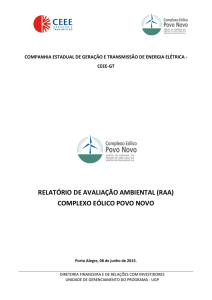 relatório de avaliação ambiental (raa) complexo eólico povo