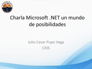 Charla 3 - Posibilidades del Mundo Microsoft