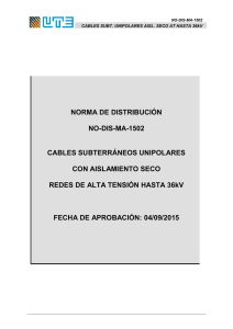 NO-DIS-MA-1502 Cables subterráneos unipolares con