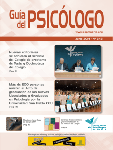 Guía del Psicólogo - Colegio Oficial de Psicólogos de Madrid