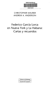 Federico García Lorca Nueva York y La Habana Cartas y