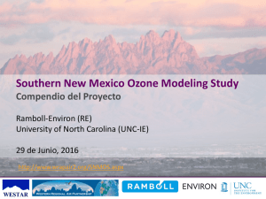 Southern New Mexico Ozone Modeling Study