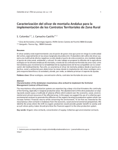 Caracterización del olivar de montaña Andaluz para la - aida-itea