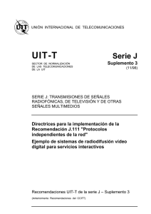 UIT-T Rec. J.Sup3 (11/98)