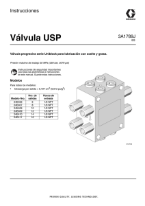 3A1789J USP Valve, Instructions, Spanish