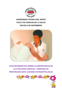 guía informativa sobre la importancia de la citología cervical y