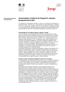 Arqueología e historia de Huguenin Jacquin, Borgoñés del S.XIV