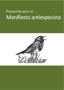 Manifiesto antiespecista