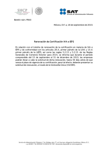 Boletín núm. P063 México, D.F. a, 18 de septiembre de 2015