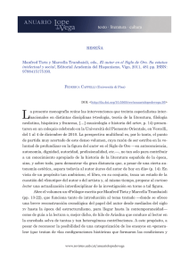 RESEÑA Manfred Tietz y Marcella Trambaioli, eds., El autor en el