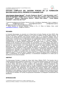 estudio complejo del sistema poroso de la formación bacunayagua