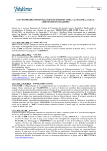 Pag. 1 CONTRATO DE PRESTACIÓN DEL SERVICIO INTERNET