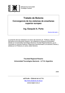 Tratado de Bolonia - edUTecNe - Universidad Tecnológica Nacional