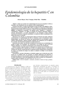 Epidemiología de la hepatitis C en Colombia