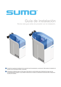 Guía instalación descalcificador kinetico SUMO I y II