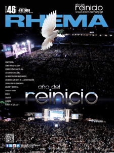 revista rhema enero 2014. - Iglesia Jesucristo Rey De Gloria
