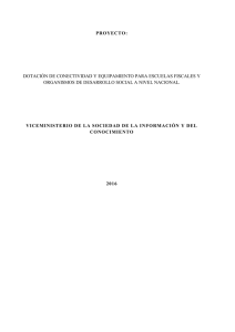 Documento de Proyecto - Ministerio de Telecomunicaciones y de la