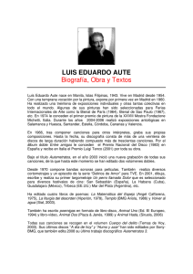 LUIS EDUARDO AUTE Biografía, Obra y Textos