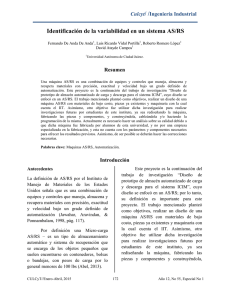 Identificación de la variabilidad en un sistema AS/RS