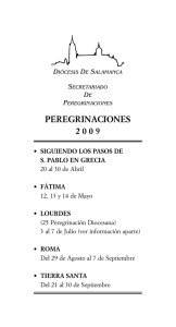 PEREGRINACIONES a - Diócesis de Salamanca