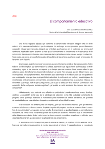 El comportamiento educativo - Revista Iberoamericana de Educación