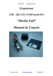 Conversor “Merlín Full” Manual de Usuario