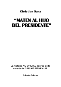 "maten al hijo del presidente" en pdf