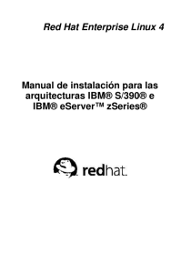 Red Hat Enterprise Linux 4 Manual de instalación para las