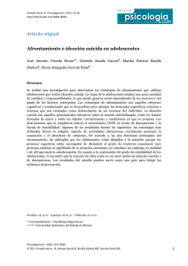 Afrontamiento e ideación suicida en adolescentes.