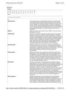 Página 1 de 14 Glosario del curso de WebCT 25/02/2011 http