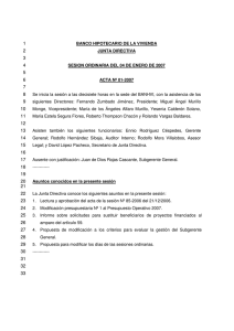 acta #1-2007 - Banco Hipotecario de la Vivienda