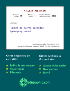Tumor de cuerpo carotídeo (paraganglioma)