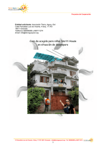 Proyecto Casa de Acogida Smriti House en