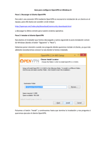 Guía para configurar OpenVPN en Windows 8 Paso 1: Descargar el