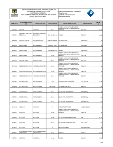 Lista de medicamentos