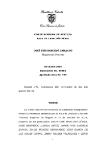 SP16258-2015(45463) - Corte Suprema de Justicia