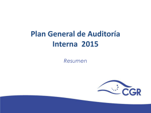 Plan General de Auditoría Interna 2015