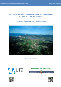 Planificación Hidrológica Comunidad Autónoma del País