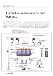 Control de la máquina de café espresso