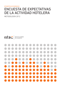 Encuesta de Expectativas de la actividad Hotelera / Metodología 2012